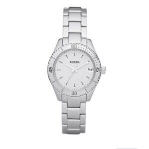 Fossil Retro Traveler Stainless Steel Watch EUC